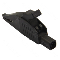 Зажим крокодил 32А черный\AMASS 44mm